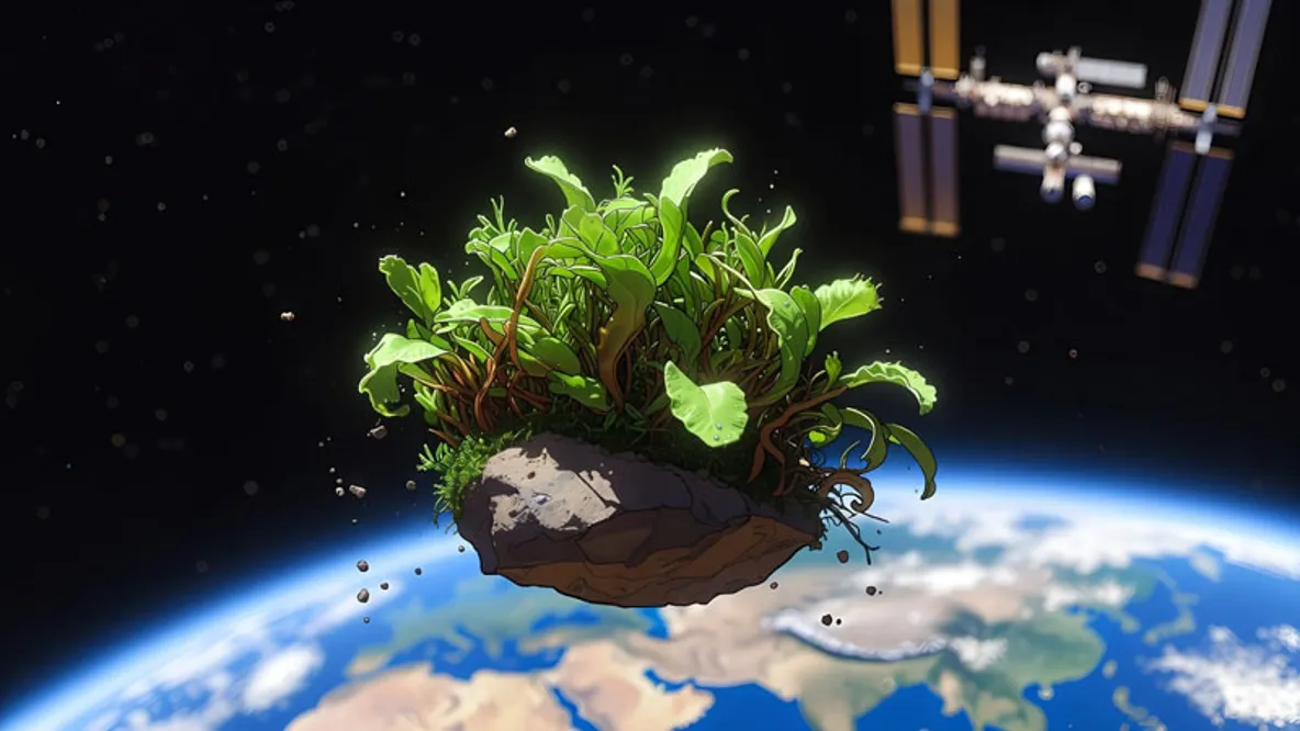 An artist's conception of the experiment. Image: AI-generated