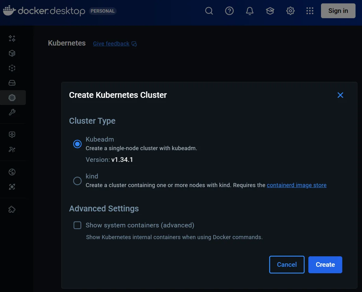 A single-node Kubeadm cluster ready for deployment.